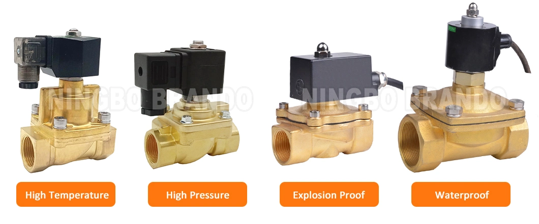 2 3 Way Brass Solenoid Valve 1/8′′ 1/4′′ 3/4′′ 1/2′′ 1′′ 2′′ 12V 24V 110V 220V